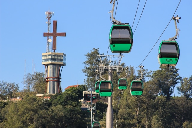 Bondinhos turísticos da cidade.